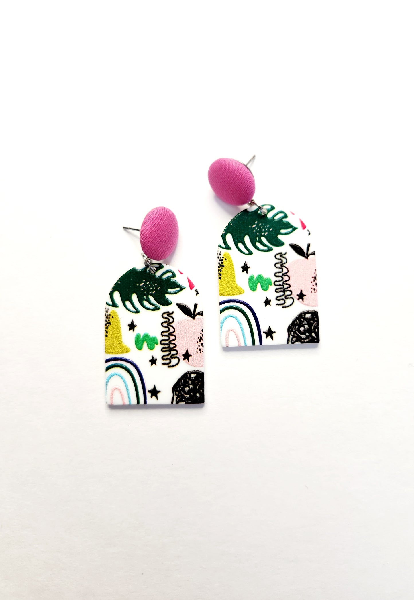 Boucles d'oreilles Amina en acrylique