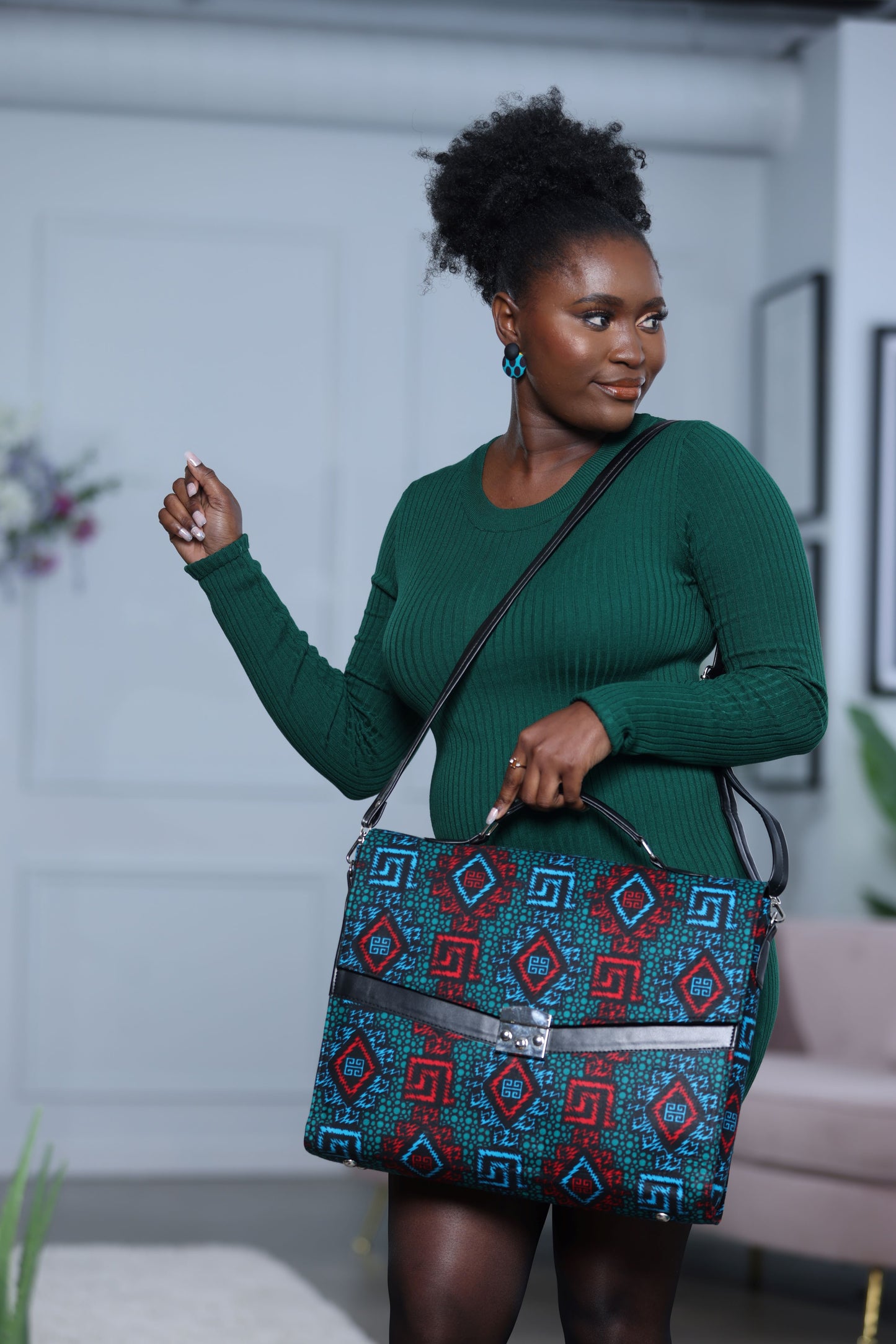 Sac Libanga en imprimé africain