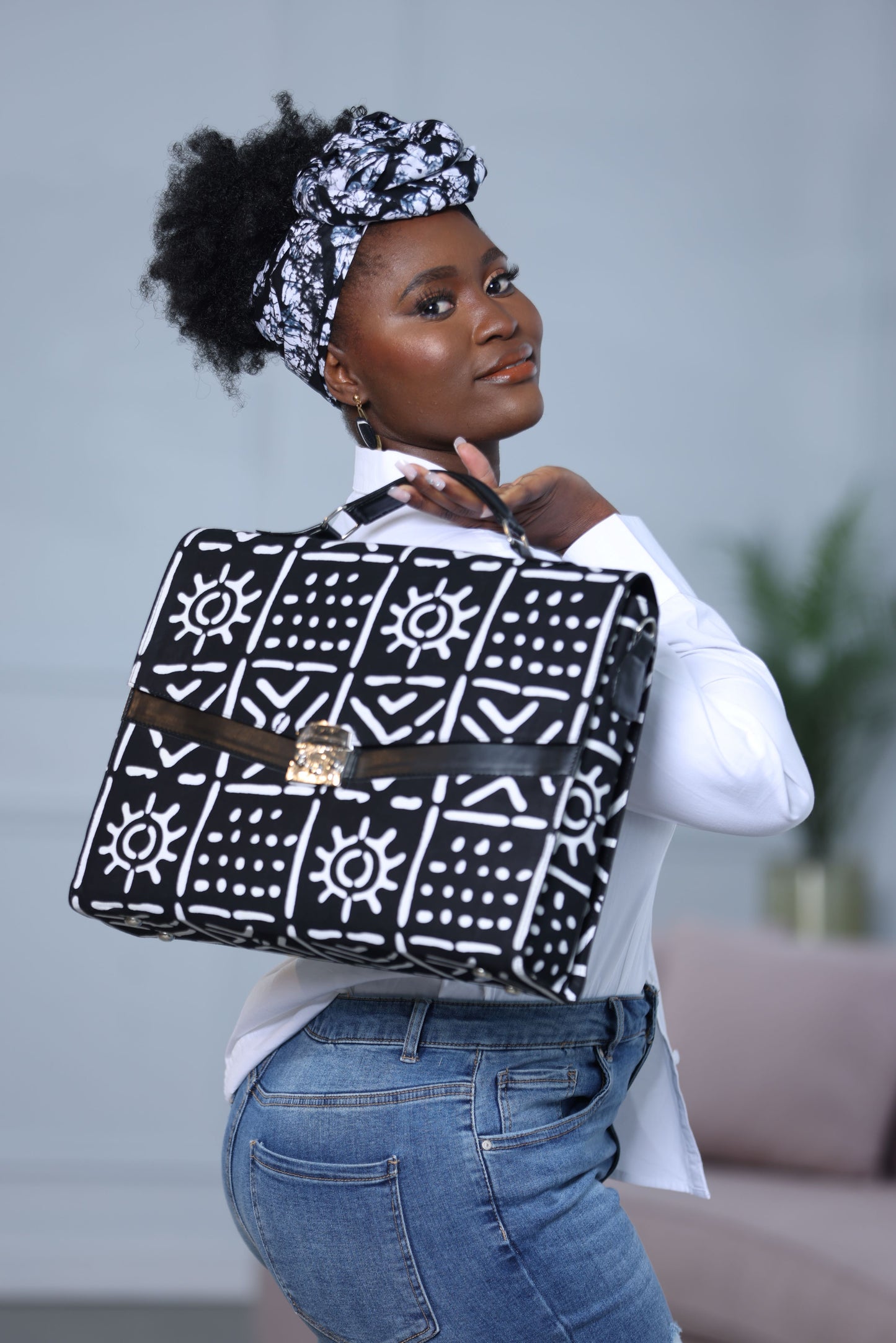 Sac Libanga en imprimé africain