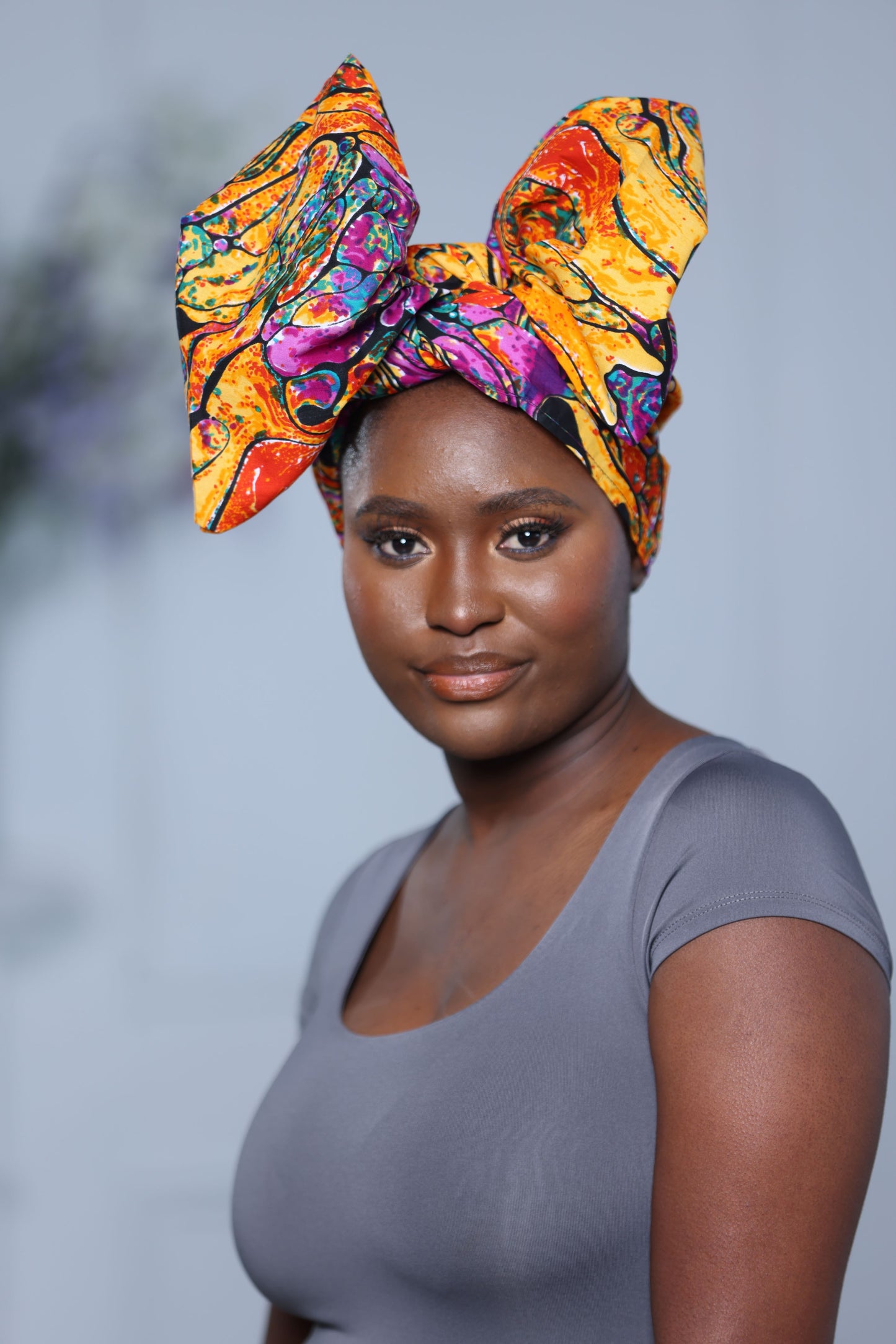 Headwrap Lisolo en tissu wax imprimé africain