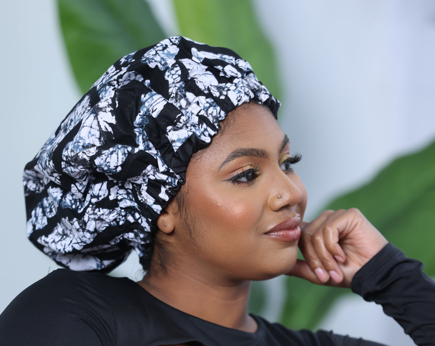 Bonnet de nuit Boutou en tissu wax print africain