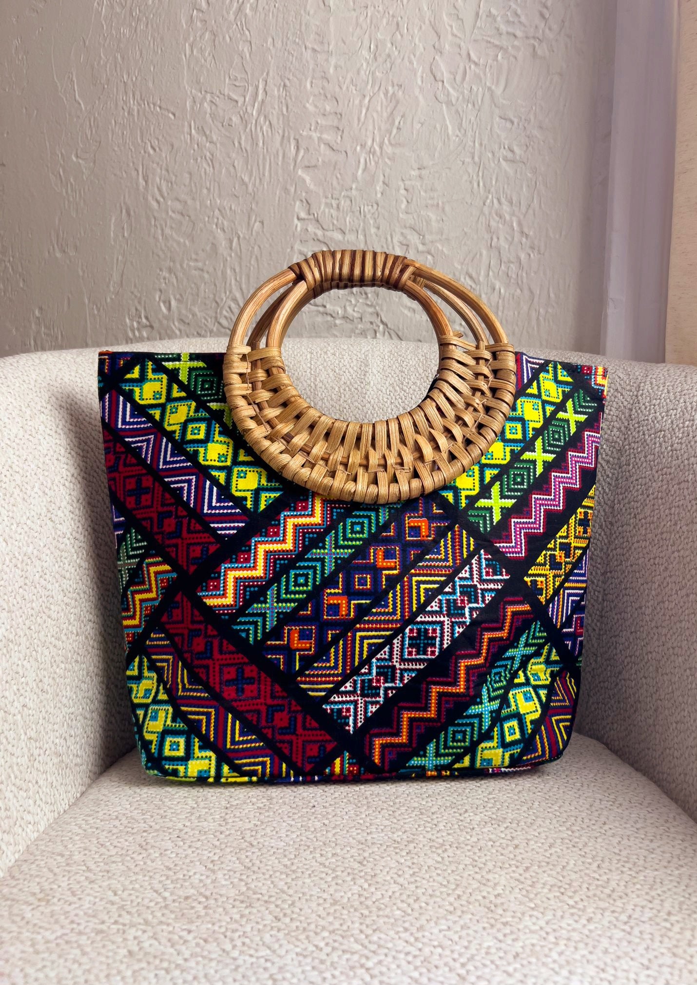 Sac à main kitunga en imprimé africain