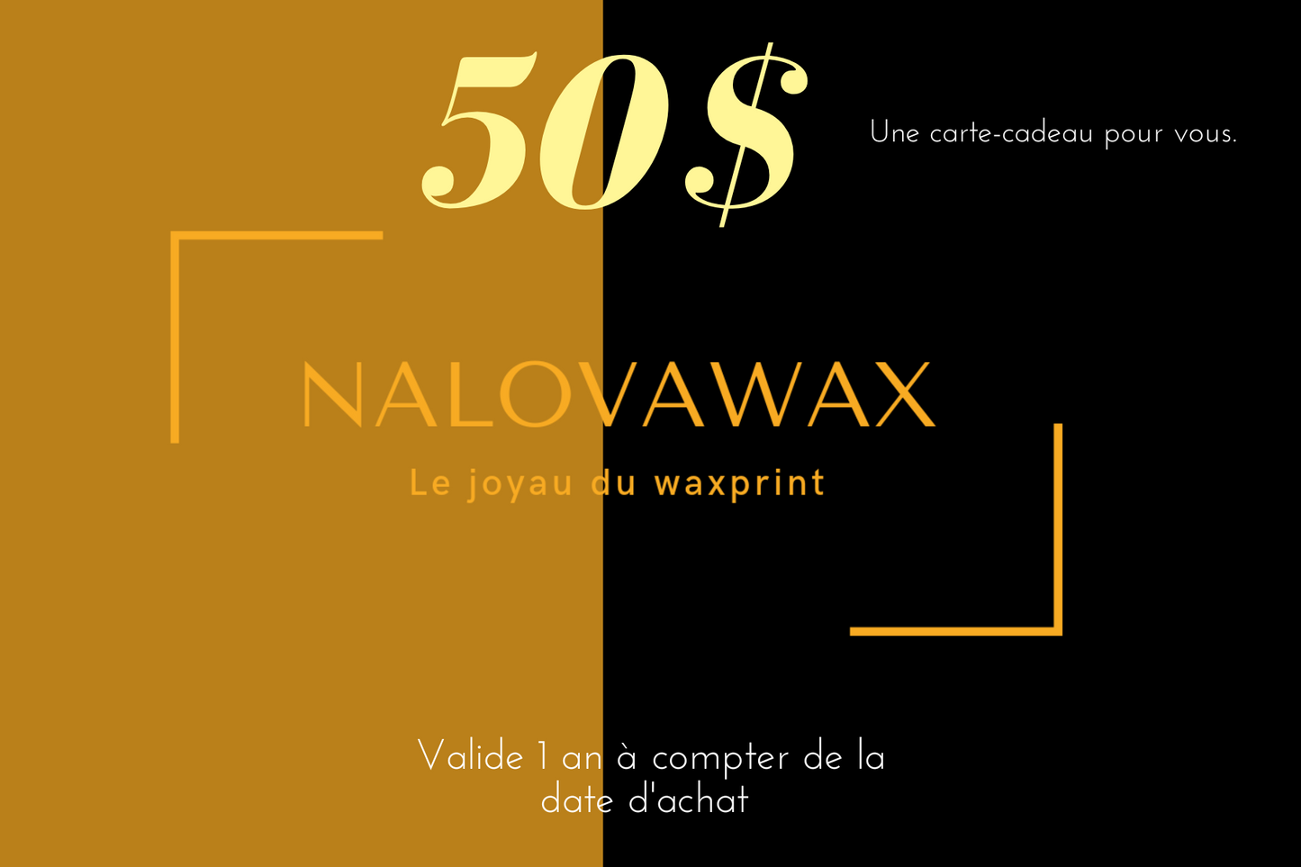 Carte-cadeau NalovaWax