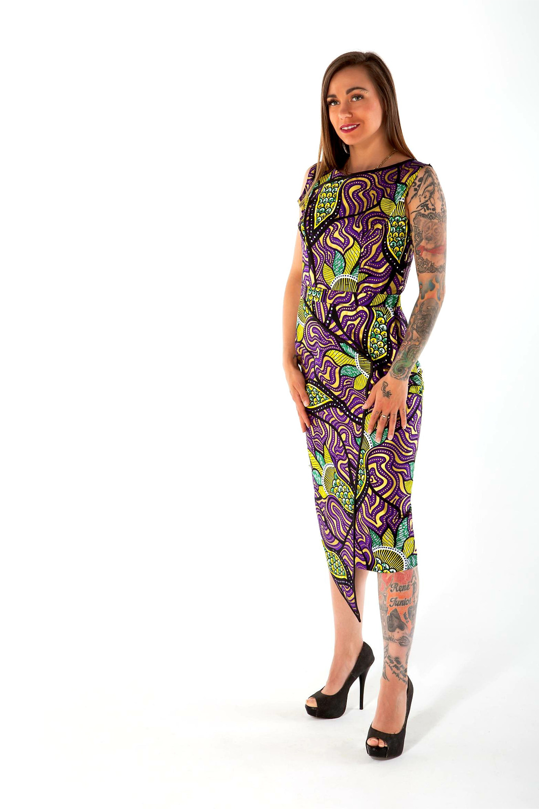Robe Pelisa en tissu imprimé africain