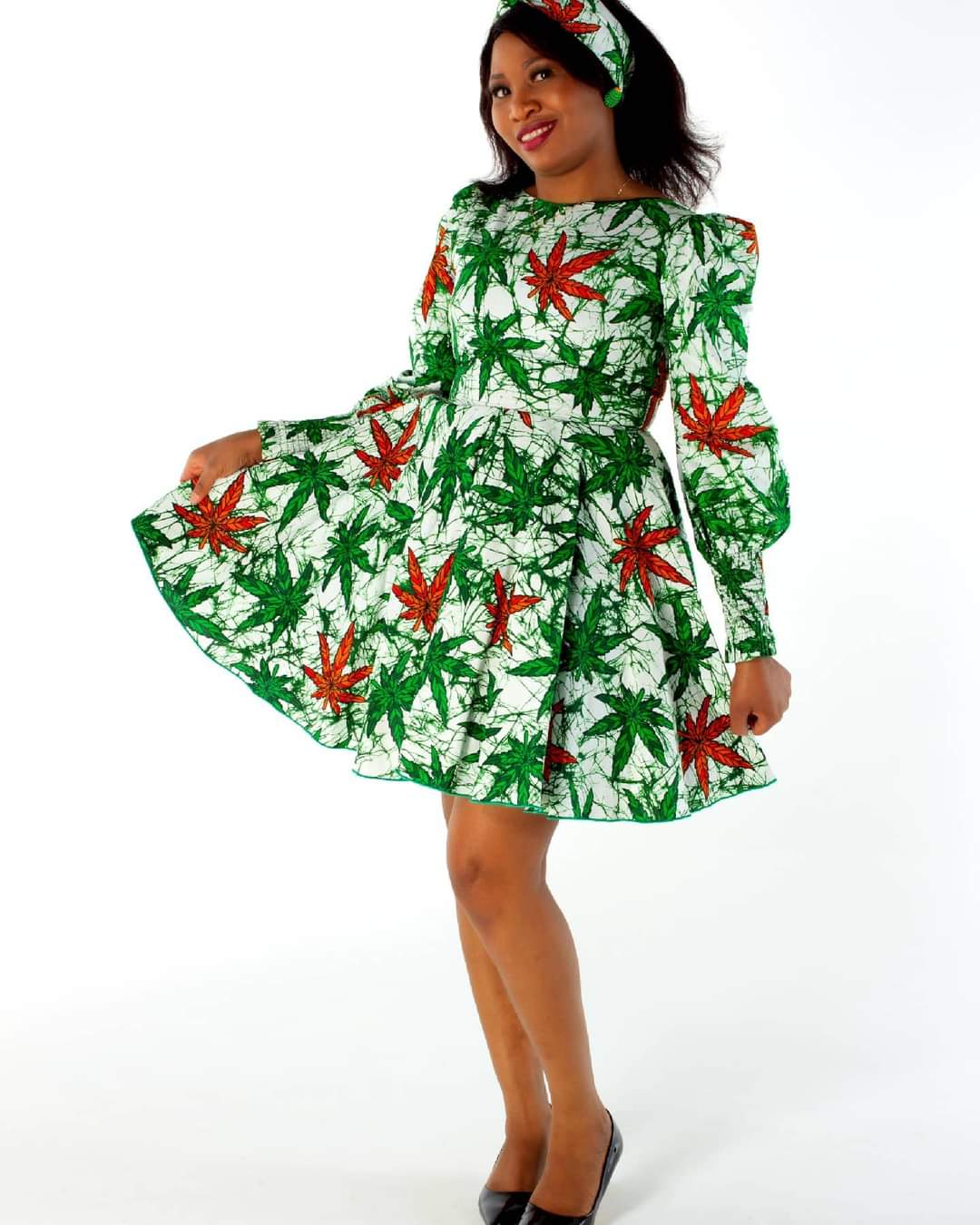 Robe Likasa en imprimé africain