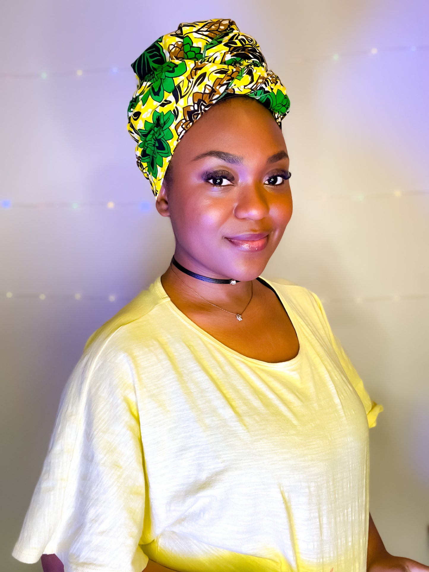 Headwrap Lisolo en tissu wax imprimé africain