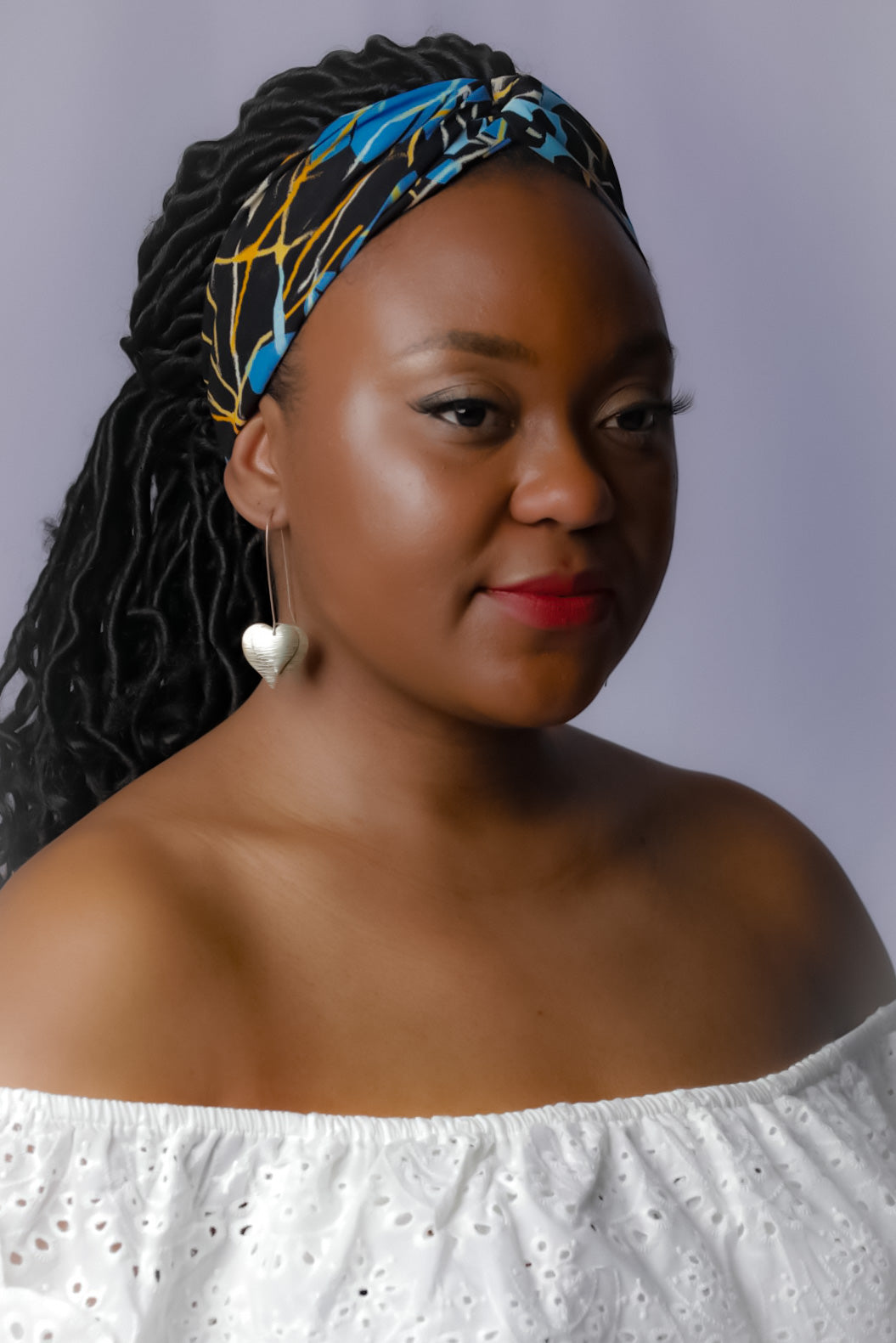 Bandeau croisé Liessa en imprimé africain