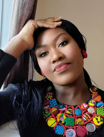 Collier Liziba en tissu wax imprimé africain