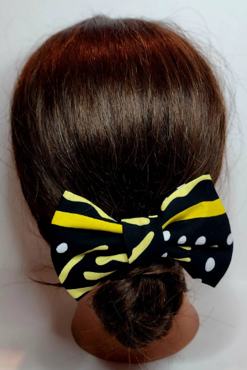 Barrette Kossi en tissu imprimé africain