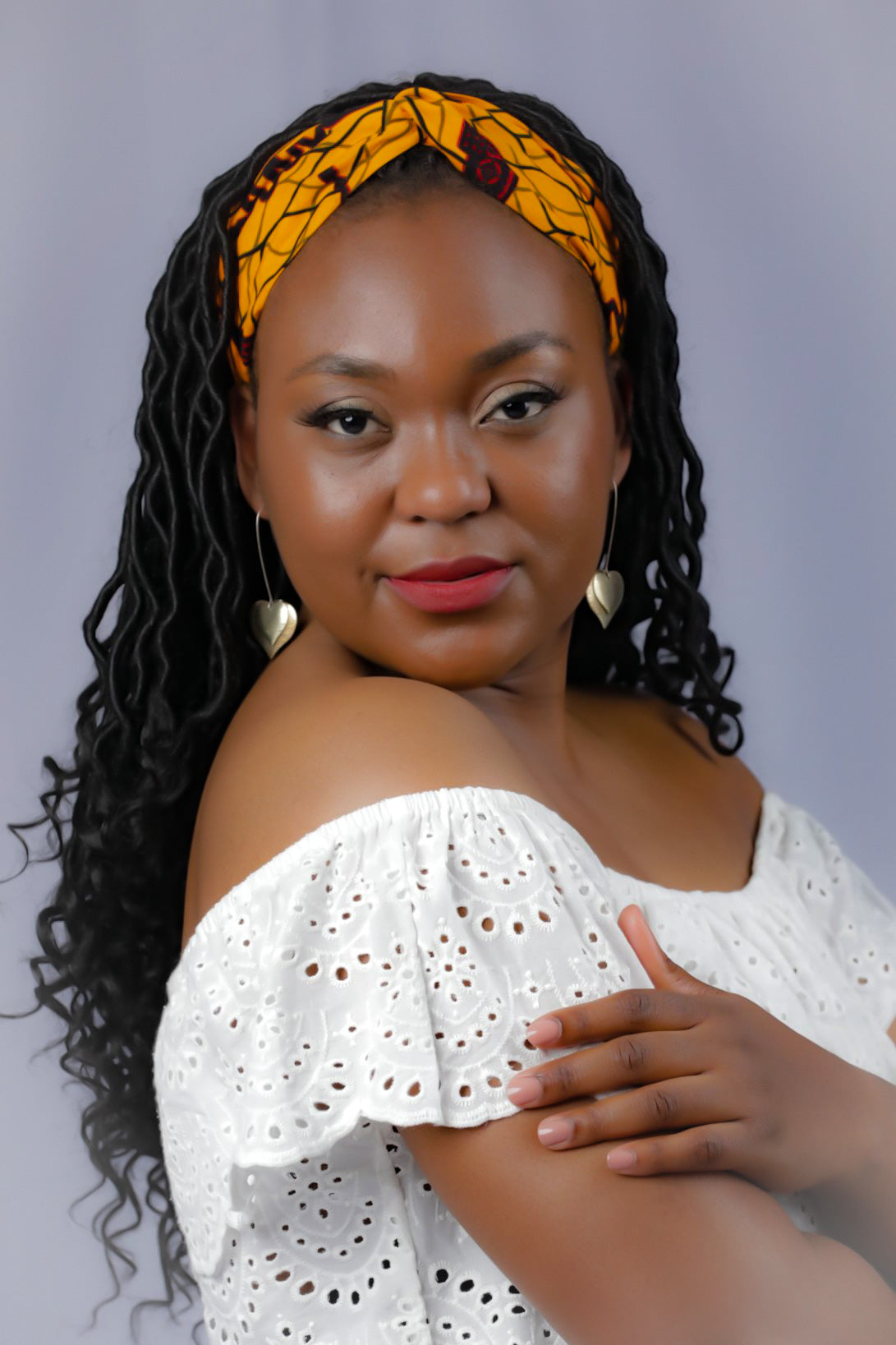 Bandeau croisé Liessa en imprimé africain
