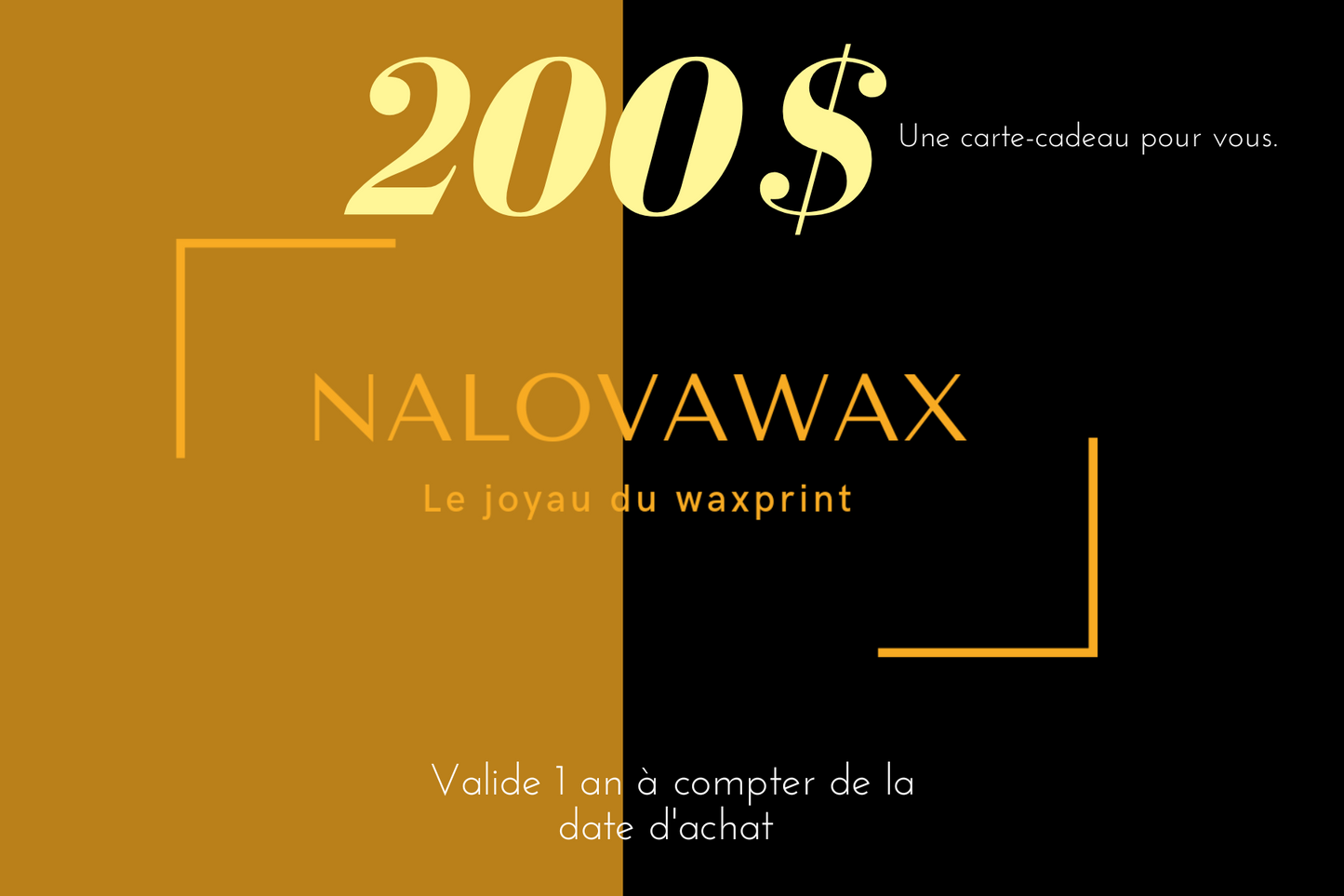 Carte-cadeau NalovaWax